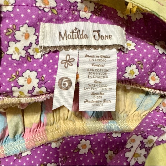 Matilda Jane Butterfly Lulu Floral Little Girl’s Dress sz 6 - Picture 5 of 10